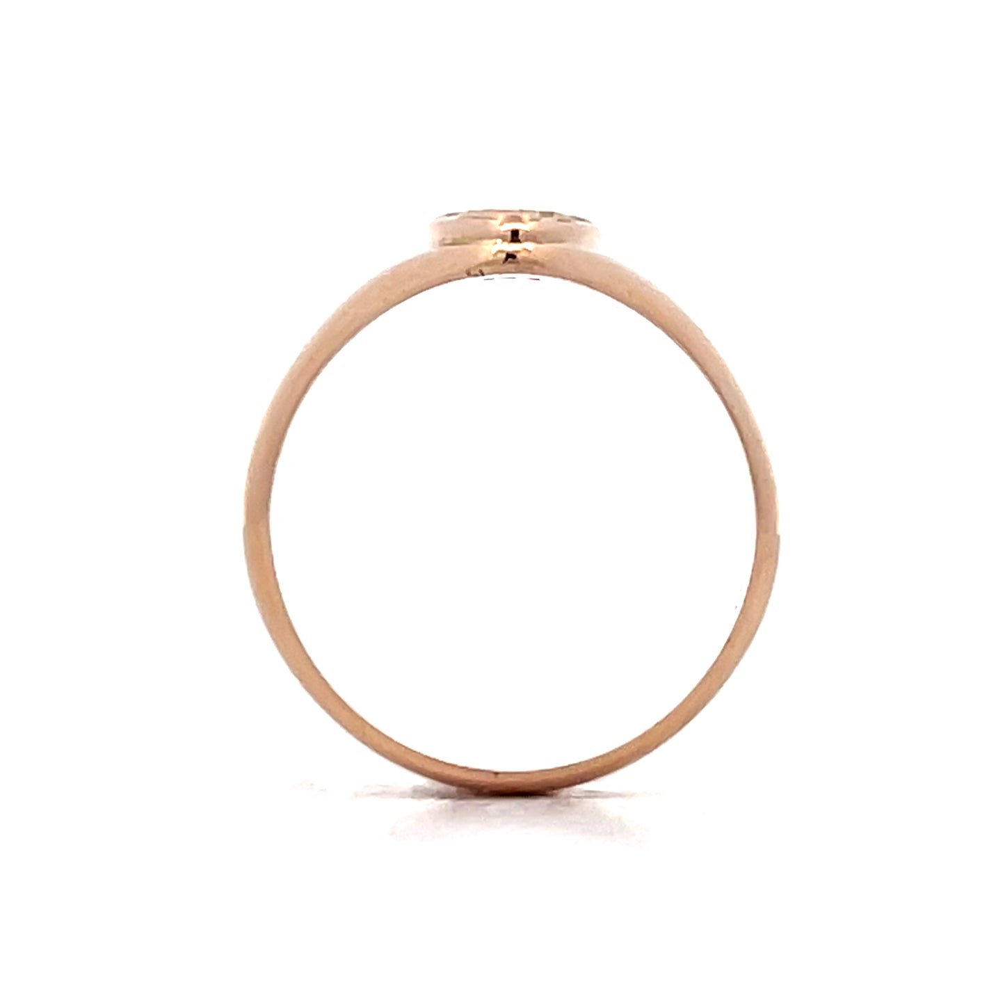 Antique Art Deco Engraved Navette Ring in 10k