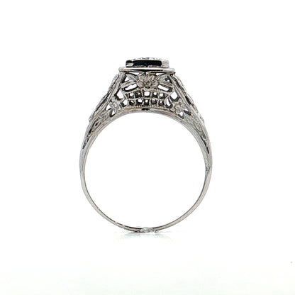 .30 Antique Old European Diamond Engagement Ring 18k