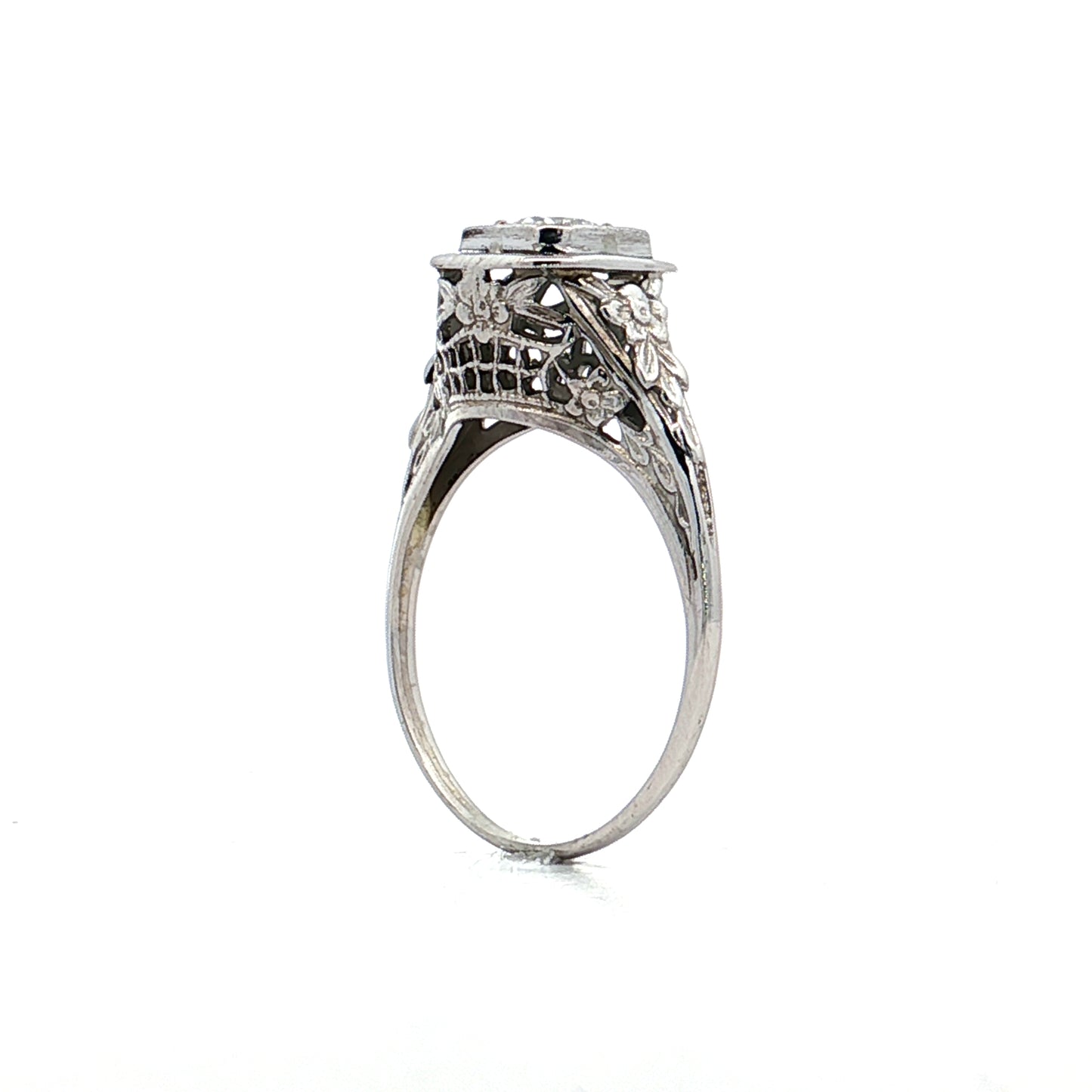 .30 Antique Old European Diamond Engagement Ring 18k