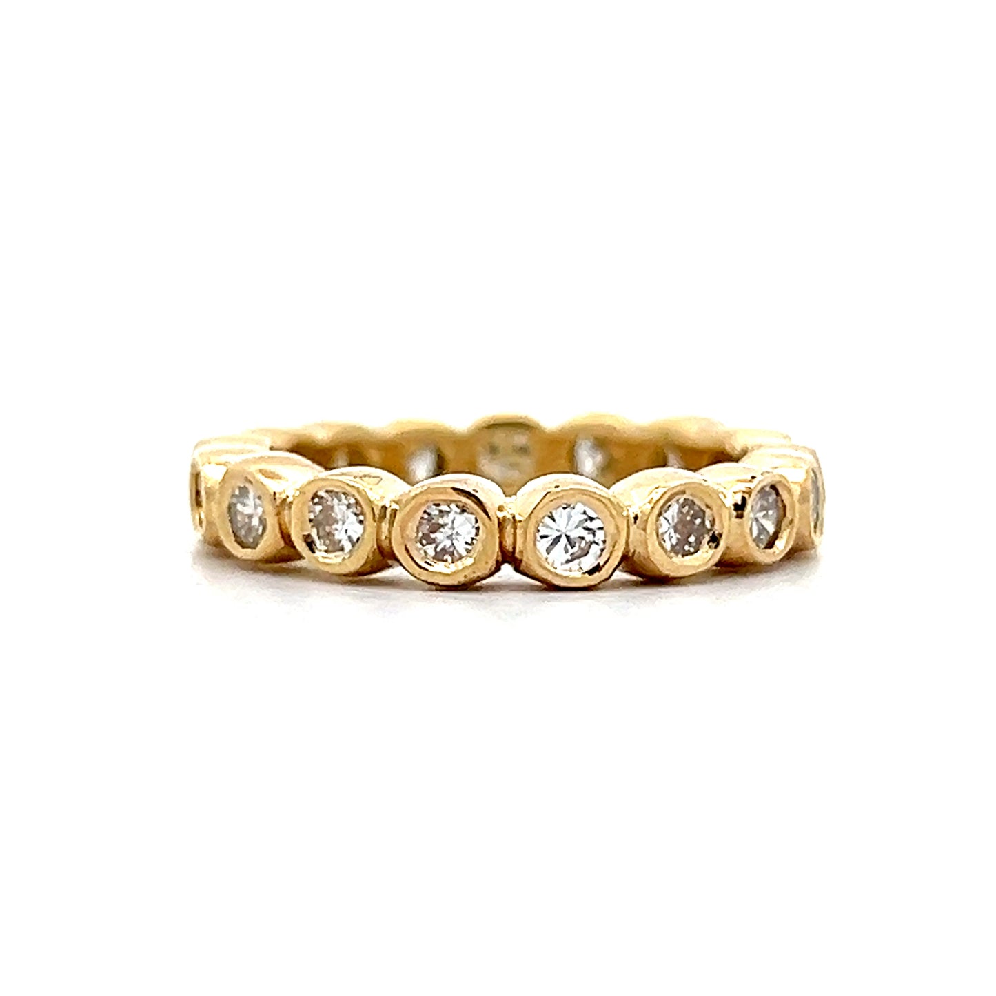 1.02 Bezel Diamond Eternity Band in 18k