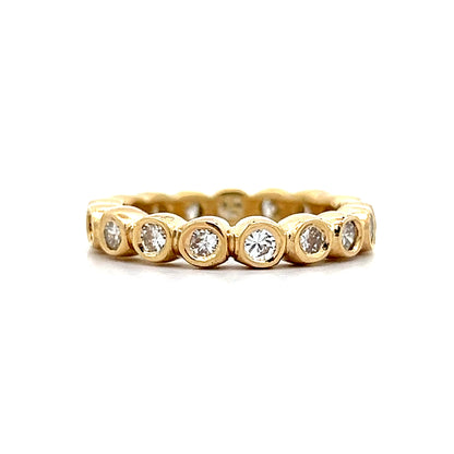 1.02 Bezel Diamond Eternity Band in 18k