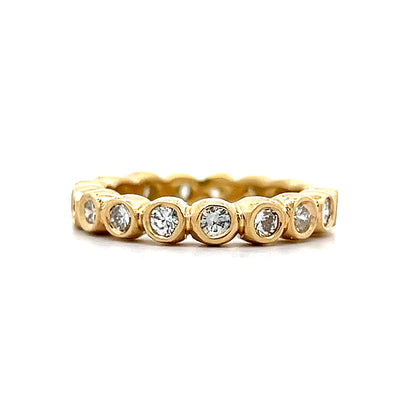 1.02 Bezel Diamond Eternity Band in 18k