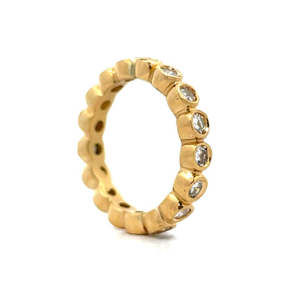 1.02 Bezel Diamond Eternity Band in 18k