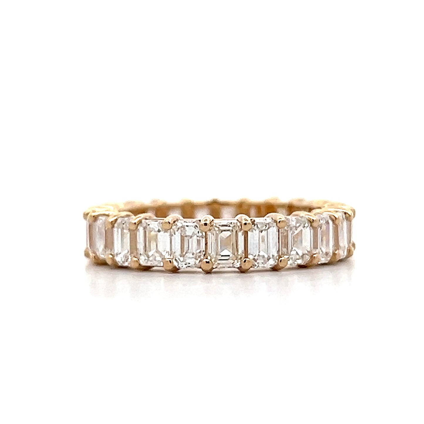 3.76 Emerald Cut Diamond Eternity Band in 14k