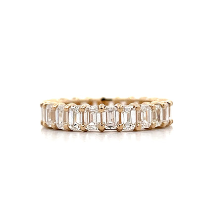 3.76 Emerald Cut Diamond Eternity Band in 14k