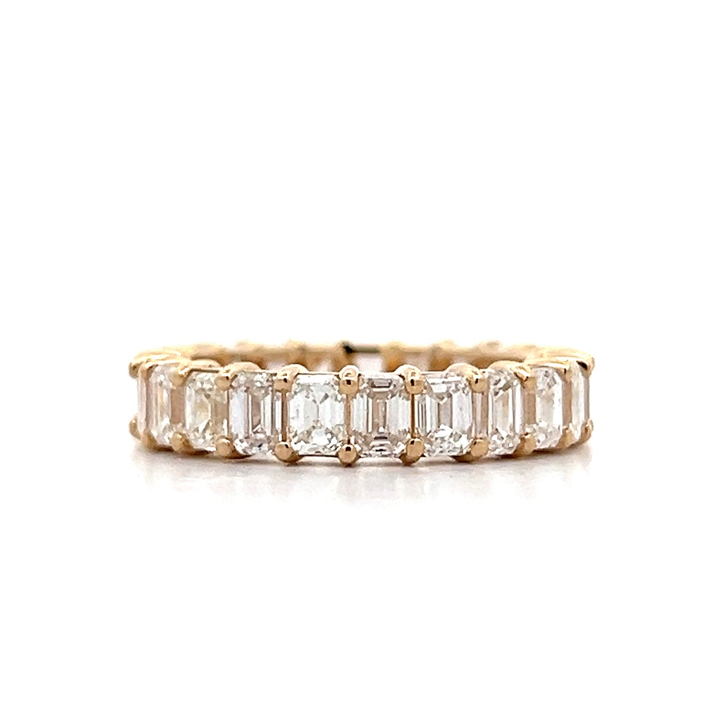 3.76 Emerald Cut Diamond Eternity Band in 14k