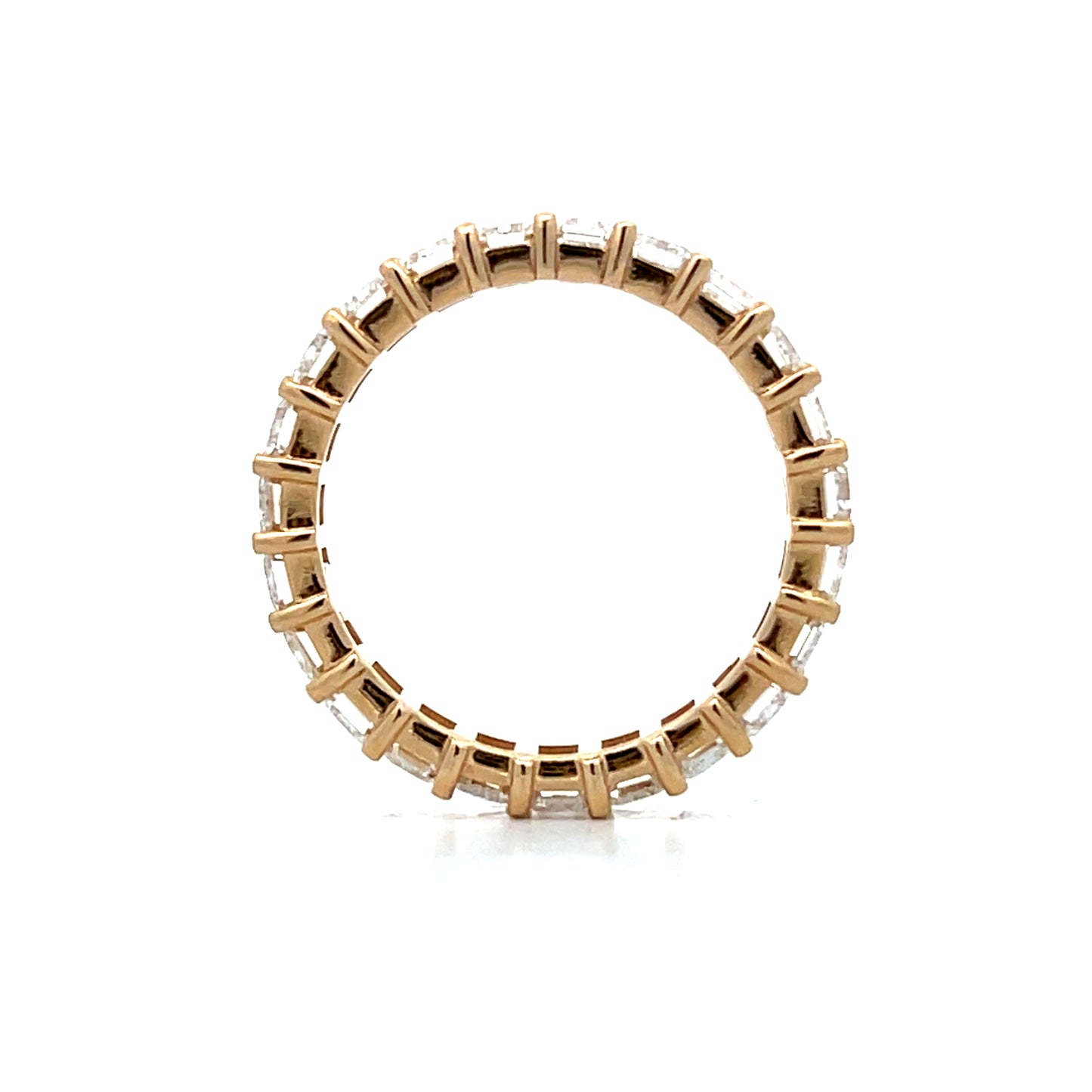 3.76 Emerald Cut Diamond Eternity Band in 14k