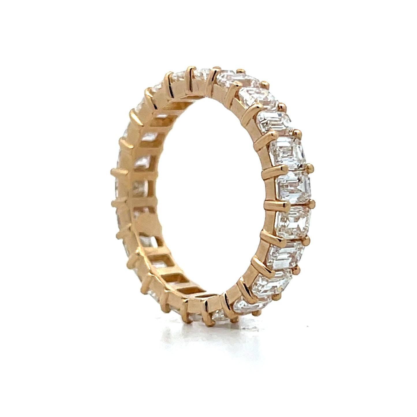 3.76 Emerald Cut Diamond Eternity Band in 14k