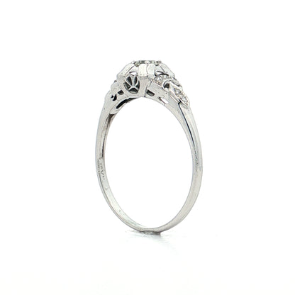 .22 Vintage Deco Diamond Engagement Ring 18k