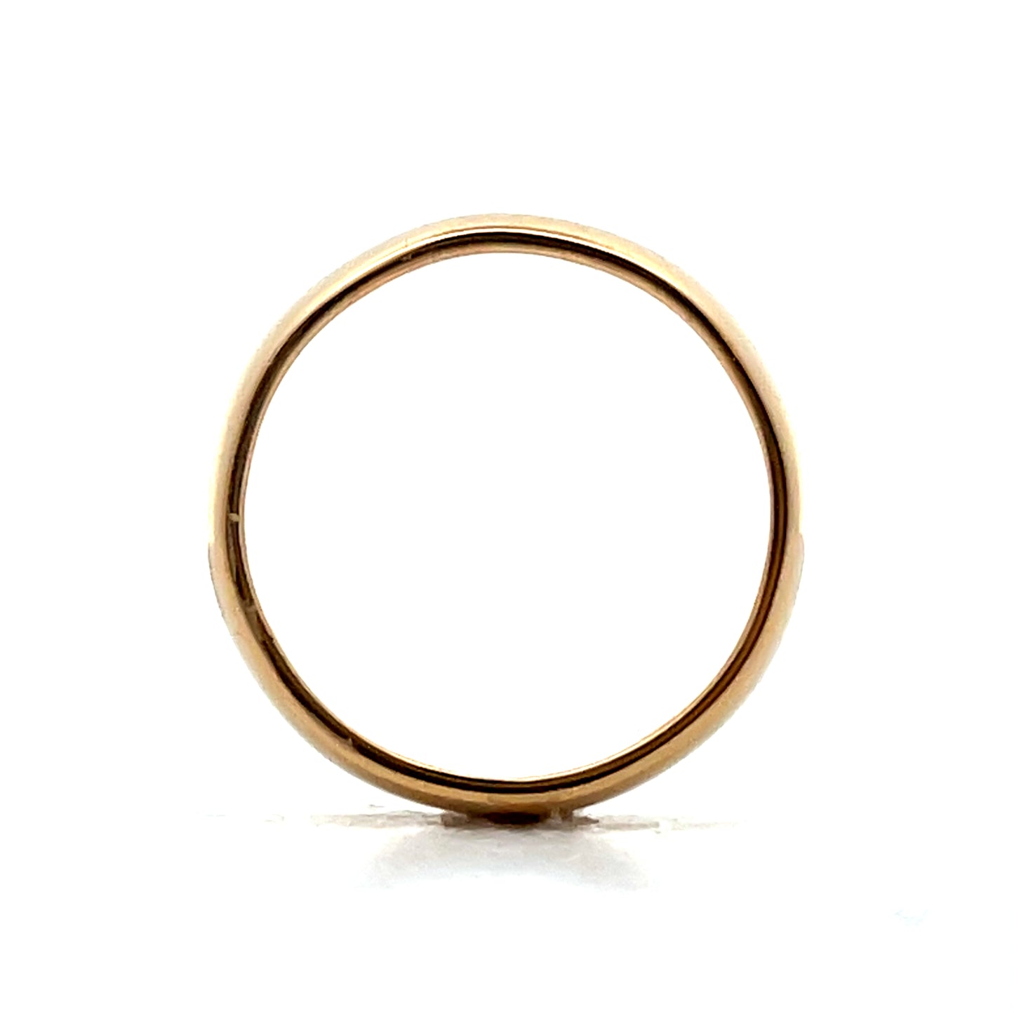 5mm European Style Wedding Band in 14k