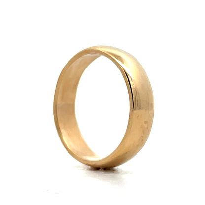 5mm European Style Wedding Band in 14k
