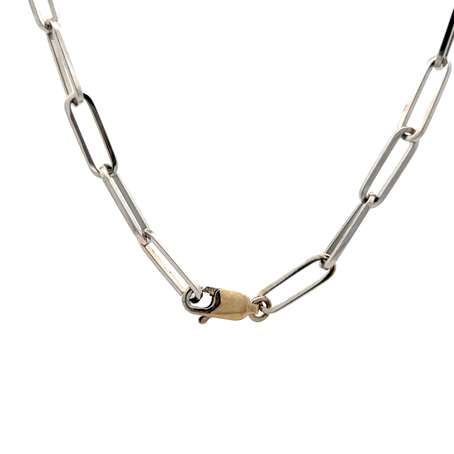 18" Large Paperclip Chain Necklace in 14k