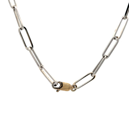 18" Large Paperclip Chain Necklace in 14k