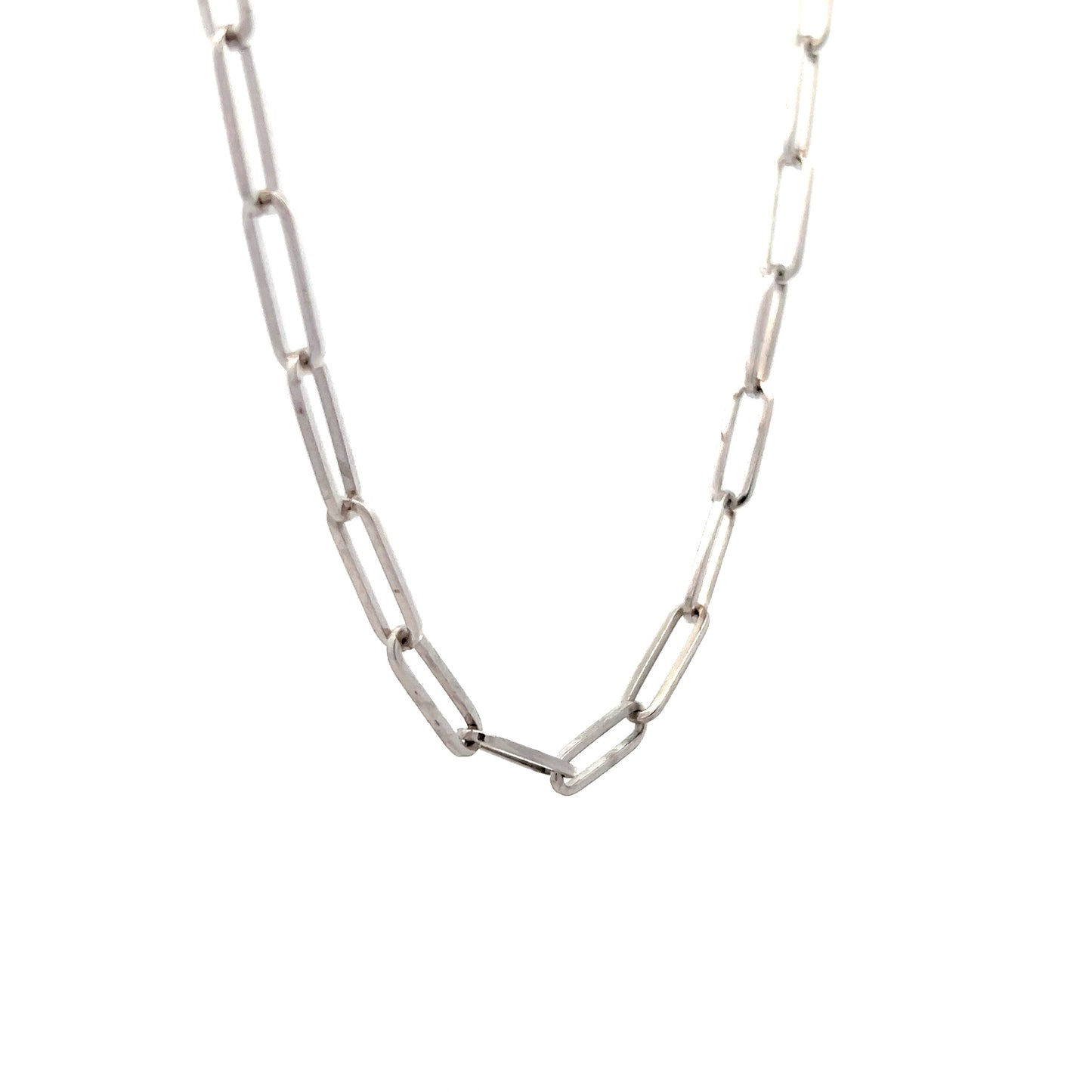18" Large Paperclip Chain Necklace in 14k