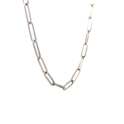 18" Large Paperclip Chain Necklace in 14k