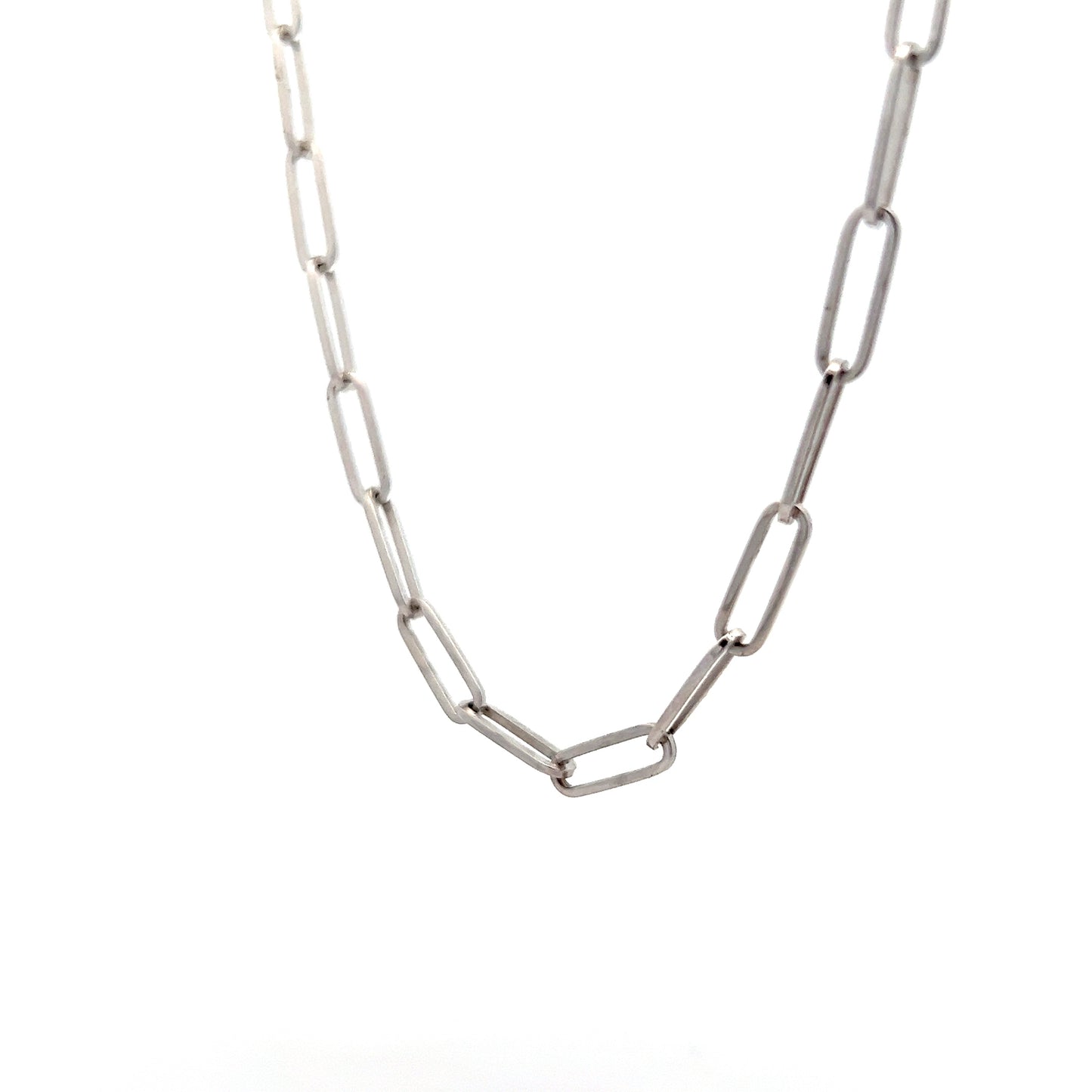 18" Large Paperclip Chain Necklace in 14k