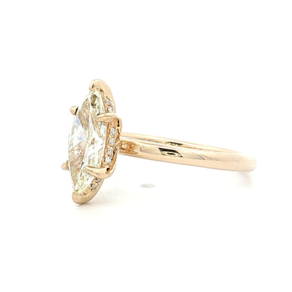1.31 Marquise Diamond Solitaire Engagement Ring 14k