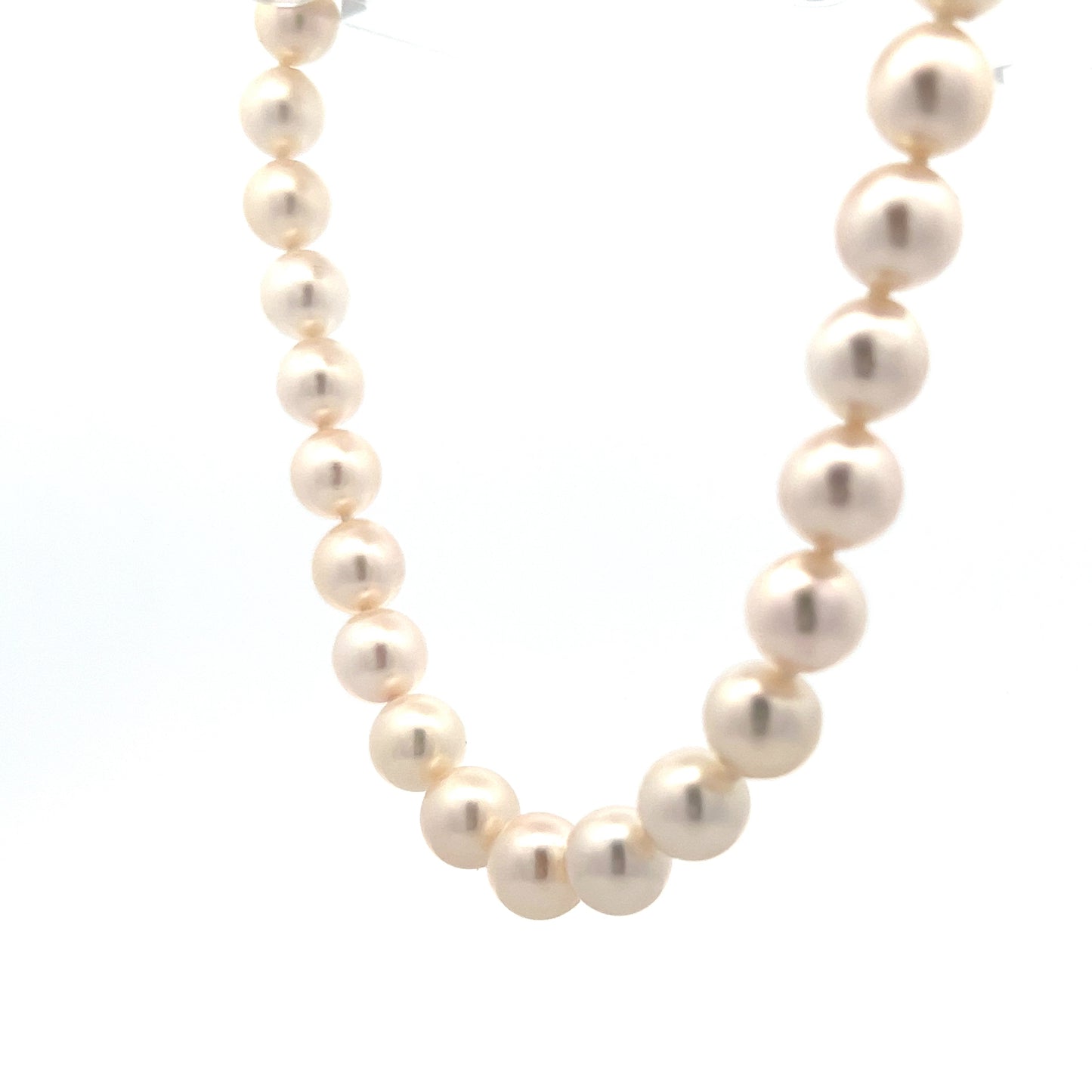 16" Cultured Pearl Necklace in 14k Yellow Gold