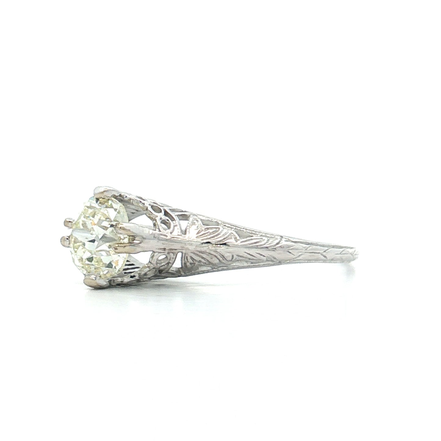 .99 Vintage Deco Diamond Engagement Ring 18k