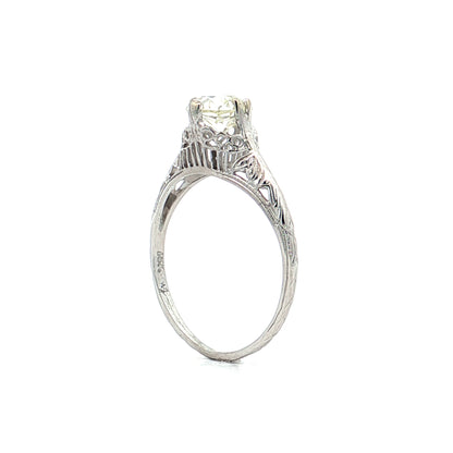 .99 Vintage Deco Diamond Engagement Ring 18k