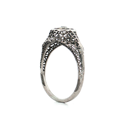 .15 Vintage Art Deco Diamond Engagement Ring 18k