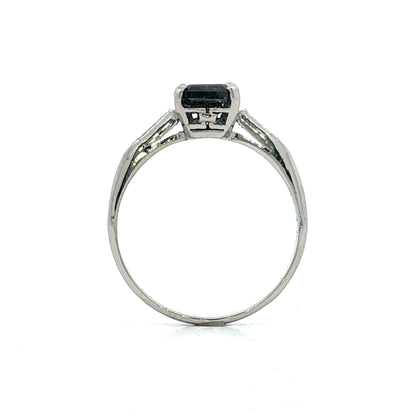 1.53 Salt & Pepper Diamond Engagement Ring Platinum