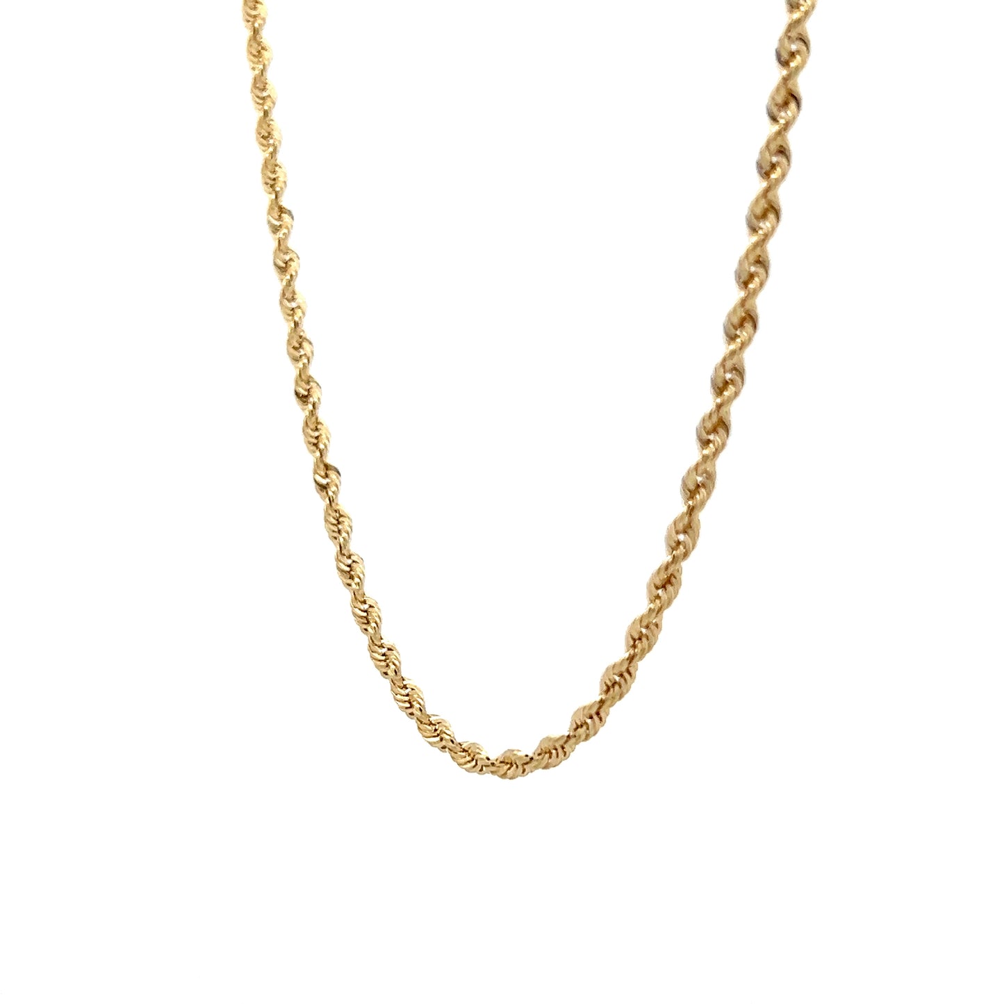 18" Twisted Woven Link Necklace in 14k Yellow Gold