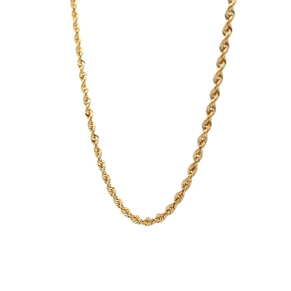 18" Twisted Woven Link Necklace in 14k Yellow Gold