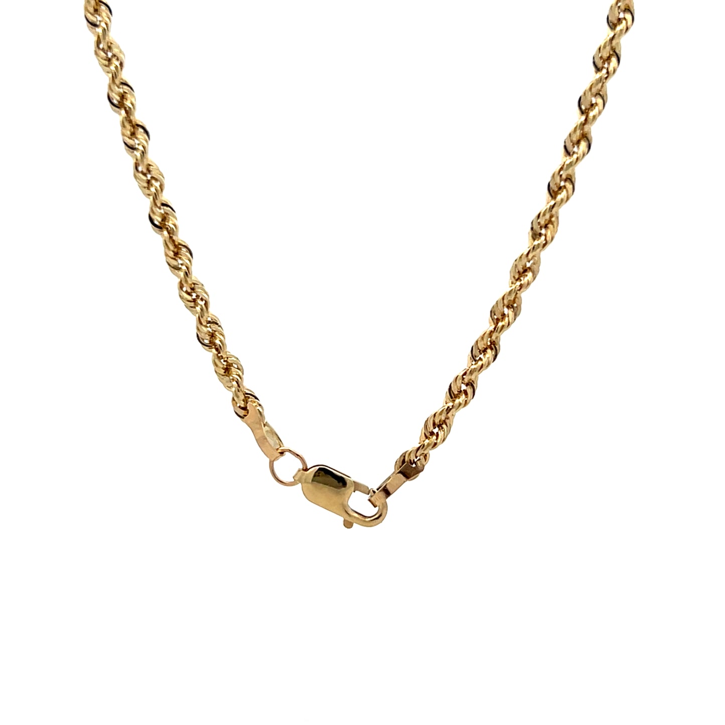 18" Twisted Woven Link Necklace in 14k Yellow Gold