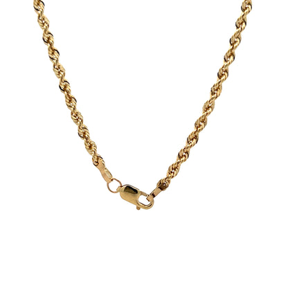 18" Twisted Woven Link Necklace in 14k Yellow Gold