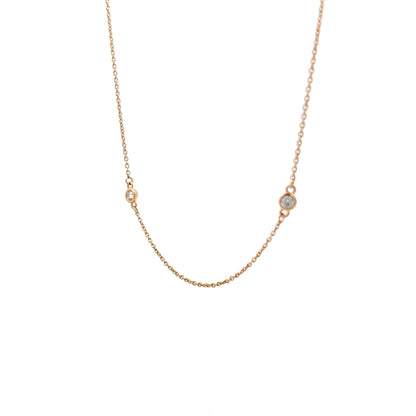 .28 Diamonds by the Yard Necklace in 14k Yellow Gold