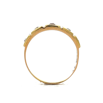 .13 Antique Victorian Rose Cut Diamond Ring in 18k