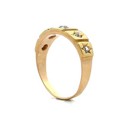 .13 Antique Victorian Rose Cut Diamond Ring in 18k