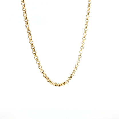18" Classic Rolo Link Chain Necklace in 14k