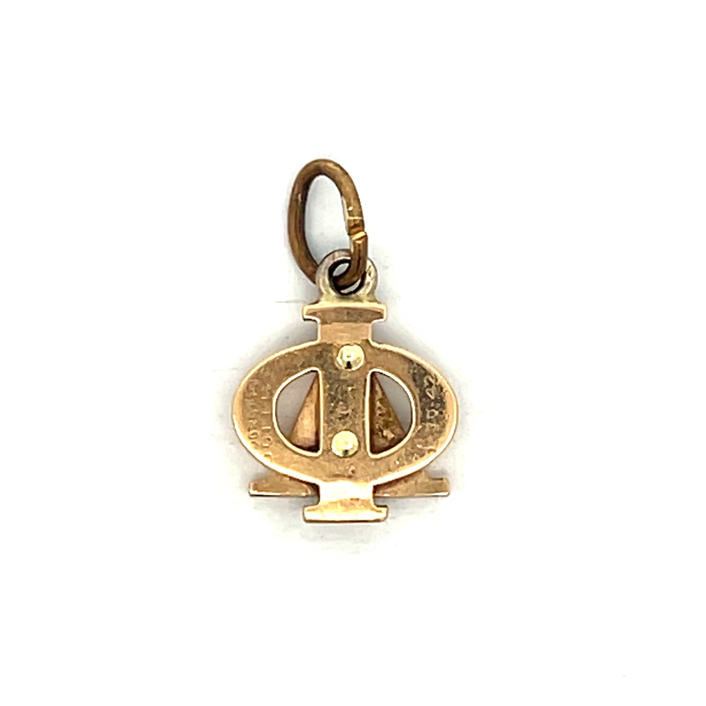 Alpha Phi Greek Charm in 14k Yellow Gold