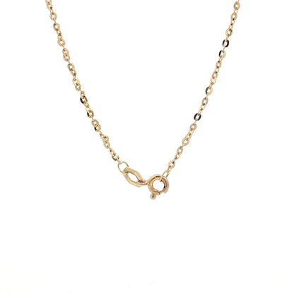 18" Oval Link Cable Chain Necklace in 14k Yellow Gold