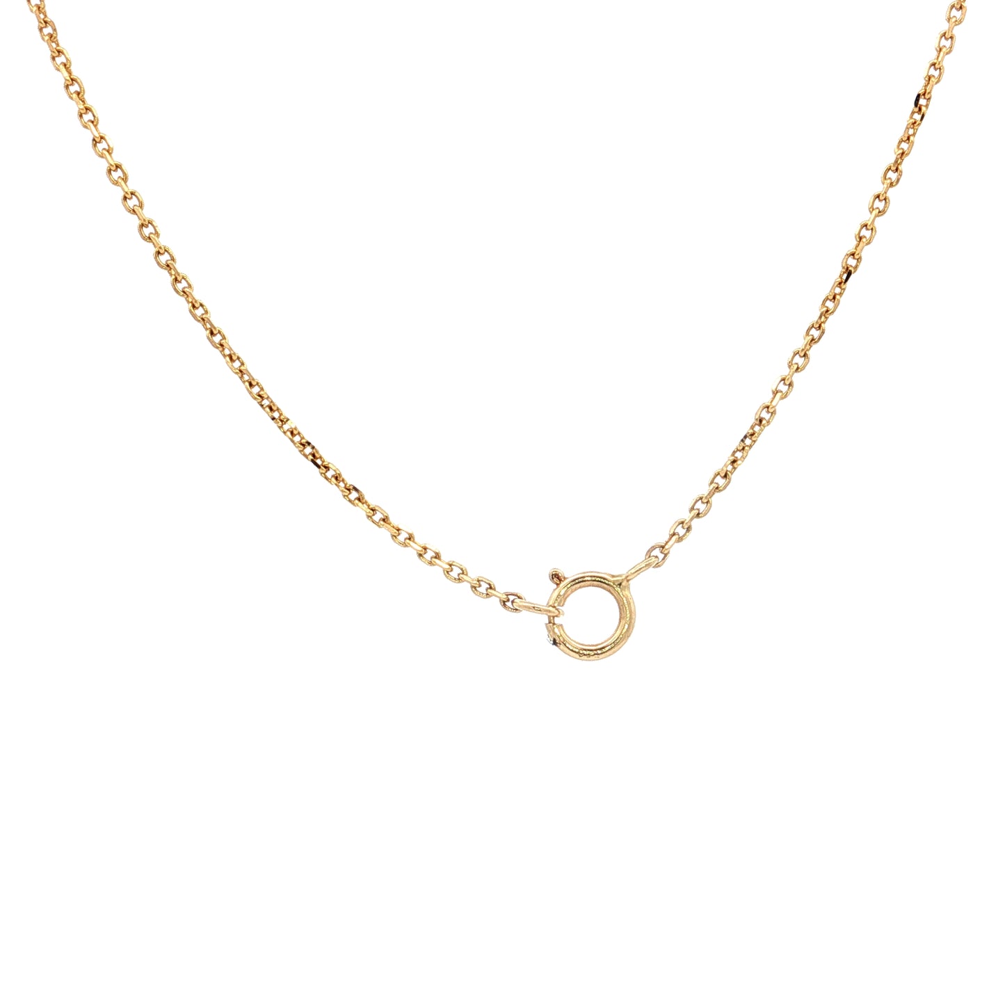 1.12 Hexagon Cut Diamond Pendant in 18k Yellow Gold