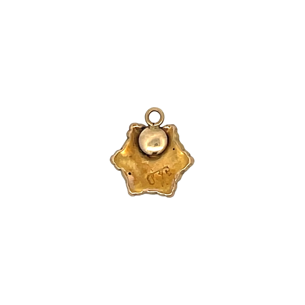 Vintage Victorian Diamond Star Charm 15k Yellow Gold
