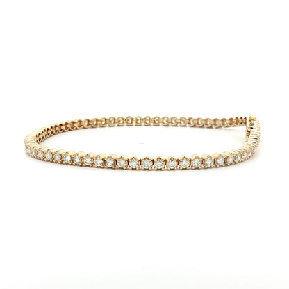 2 Carat Diamond Tennis Bracelet in 14k Yellow Gold