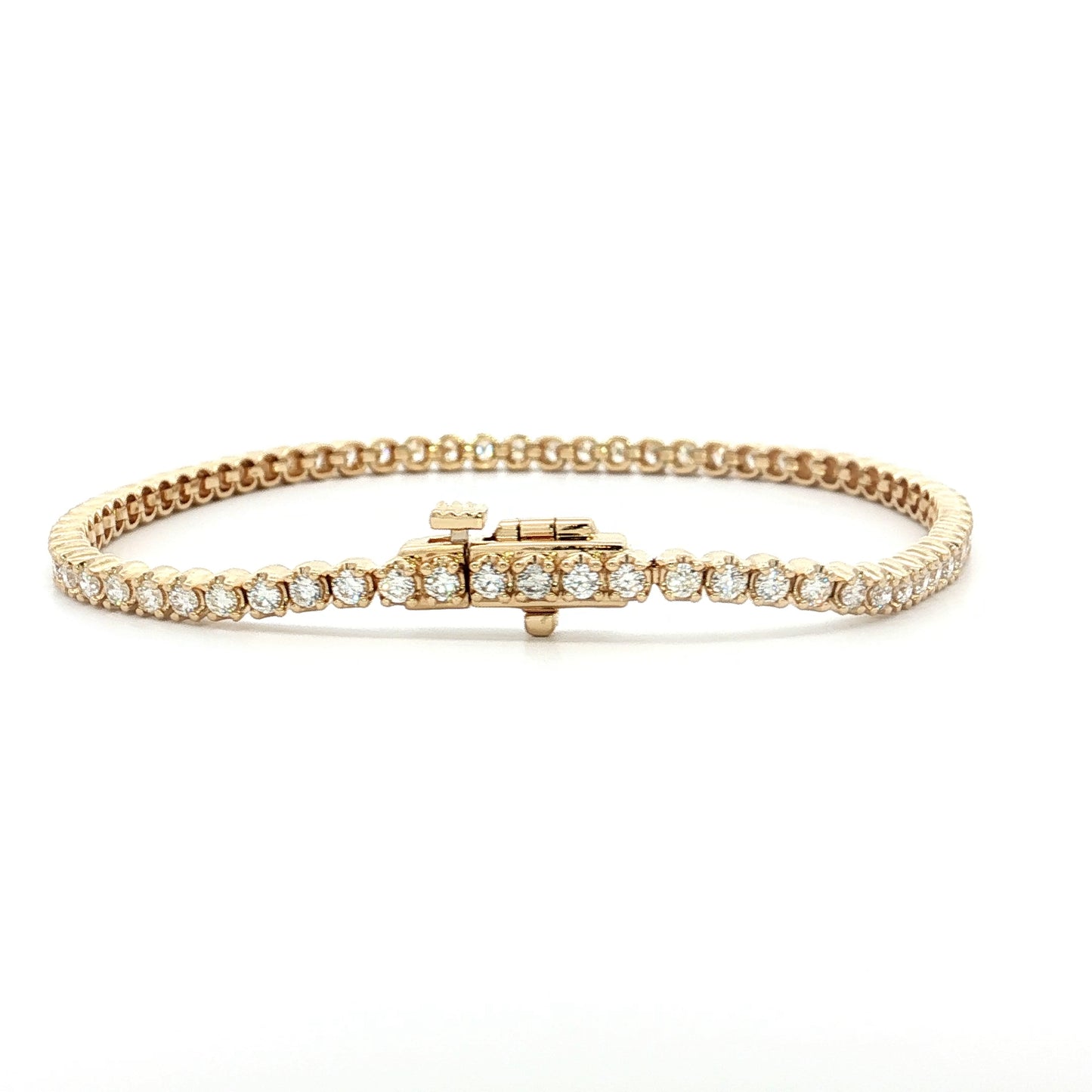 2 Carat Diamond Tennis Bracelet in 14k Yellow Gold