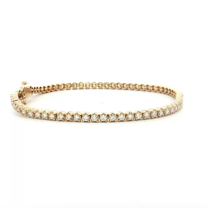 2 Carat Diamond Tennis Bracelet in 14k Yellow Gold