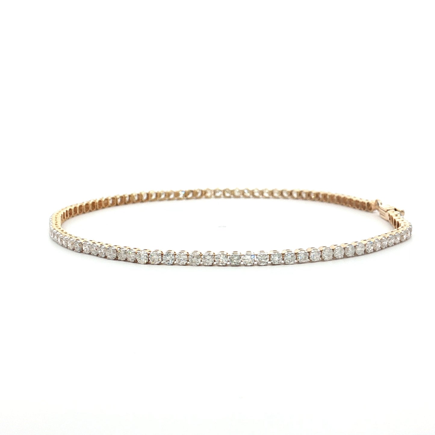 2.50 Round Brilliant Diamond Tennis Bracelet 14k