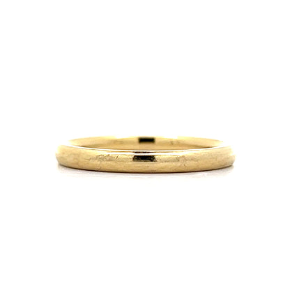 2mm Classic Half Round Wedding Band in 18k