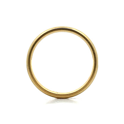 2mm Classic Half Round Wedding Band in 18k