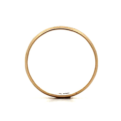 Mens Vintage Chevron Wedding Band in 10k