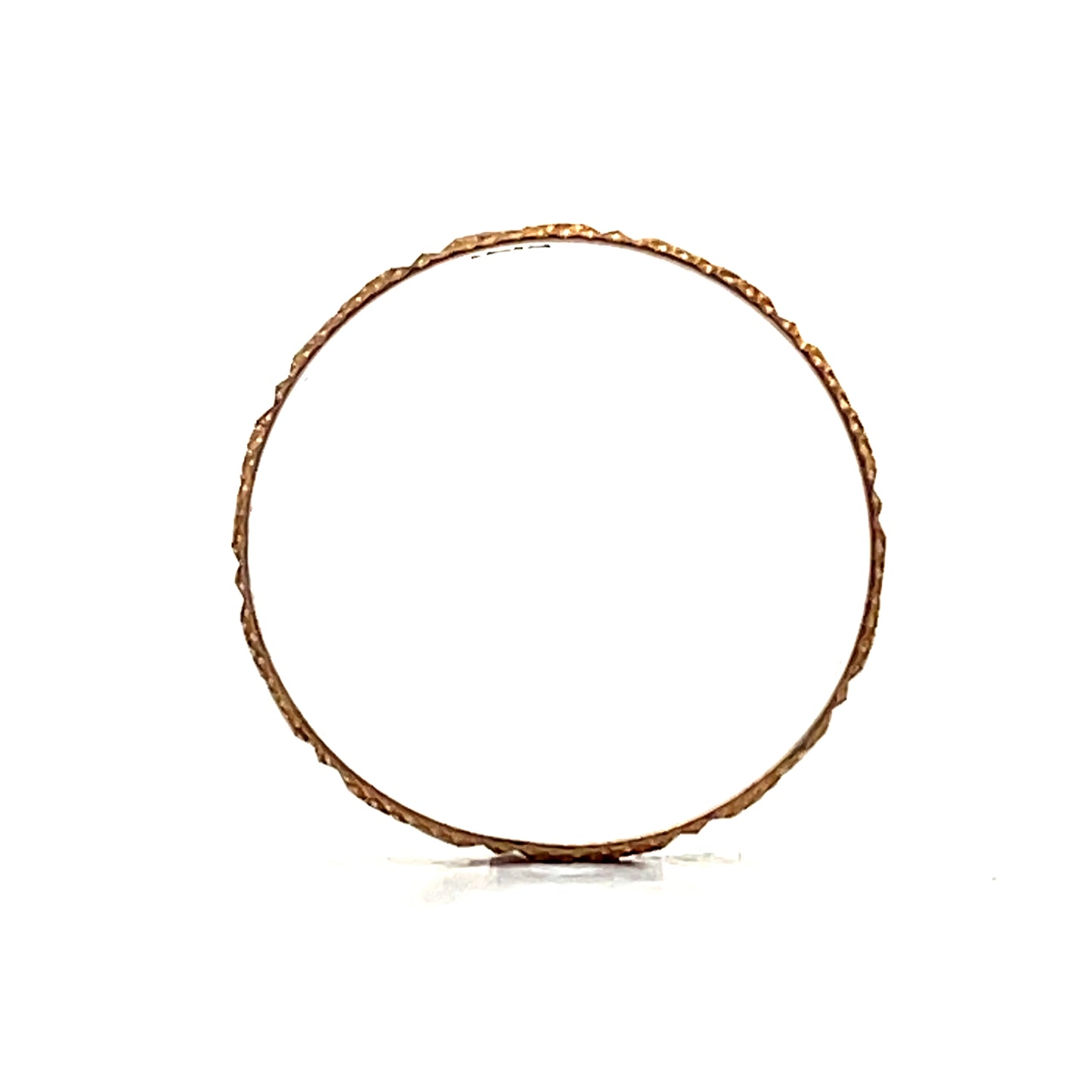 Vintage Retro Geometric Wedding Band in 14k