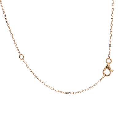 .07 Diamond Chain Link Pendant 18k Yellow Gold
