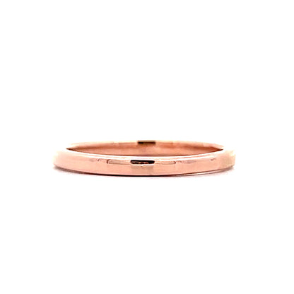 2mm Classic Wedding Band in 14k Rose Gold
