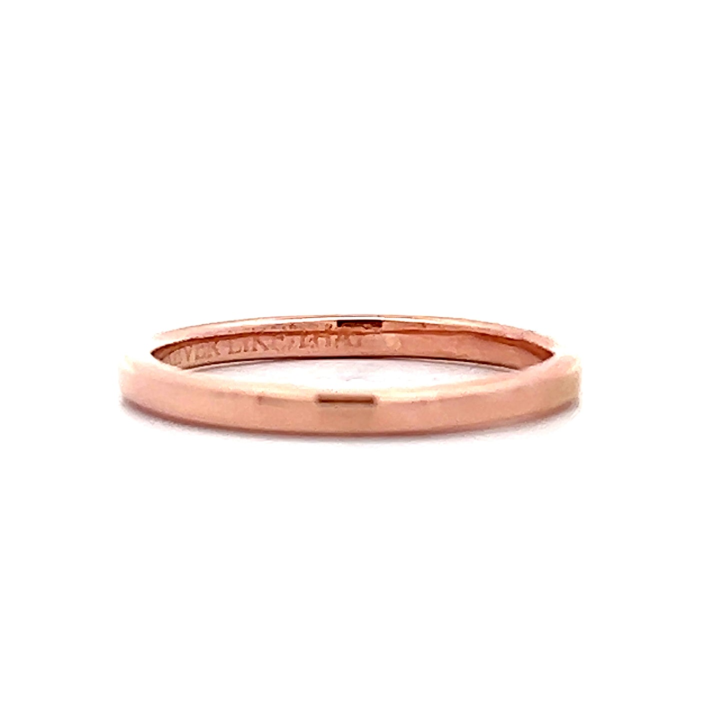 2mm Classic Wedding Band in 14k Rose Gold