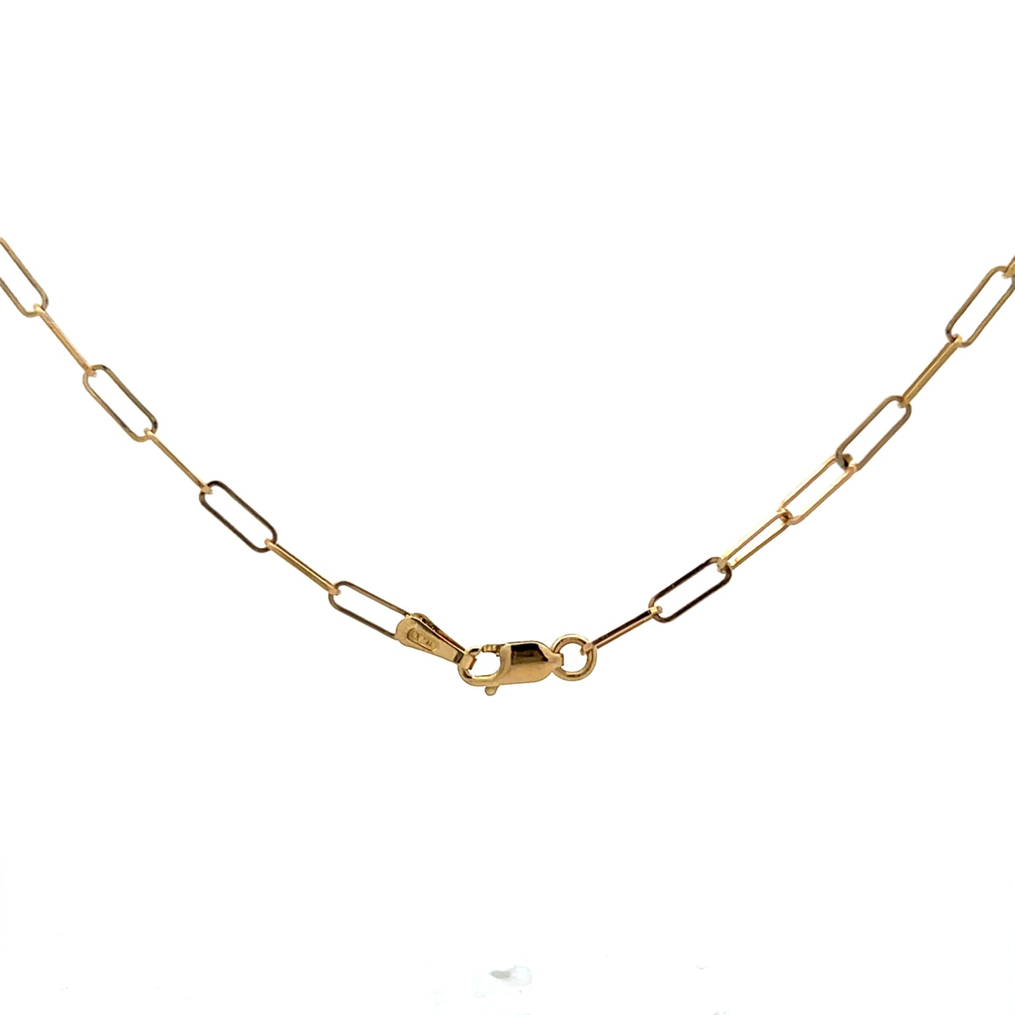 1.80 Diamond Paperclip Chain Necklace in 14k